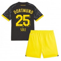 Borussia Dortmund Niklas Sule #25 Auswärts Trikotsatz Kinder 2023-24 Kurzarm (+ Kurze Hosen)